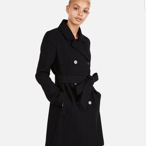 Wool blend trench coat